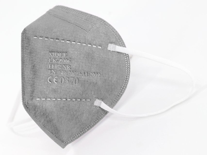FFP2 FILTERING MASK - light grey - GB,FR,IT,ES,DE