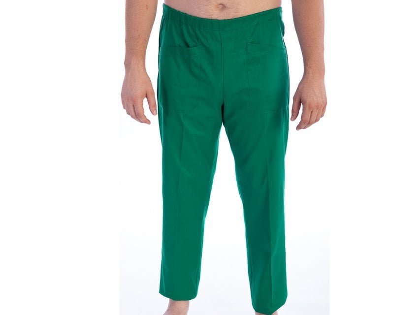 TROUSERS - cotton/polyester - unisex XXL green