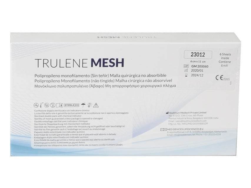 TRULENE NON ABSORBABLE MESH 6x11cm - transparent