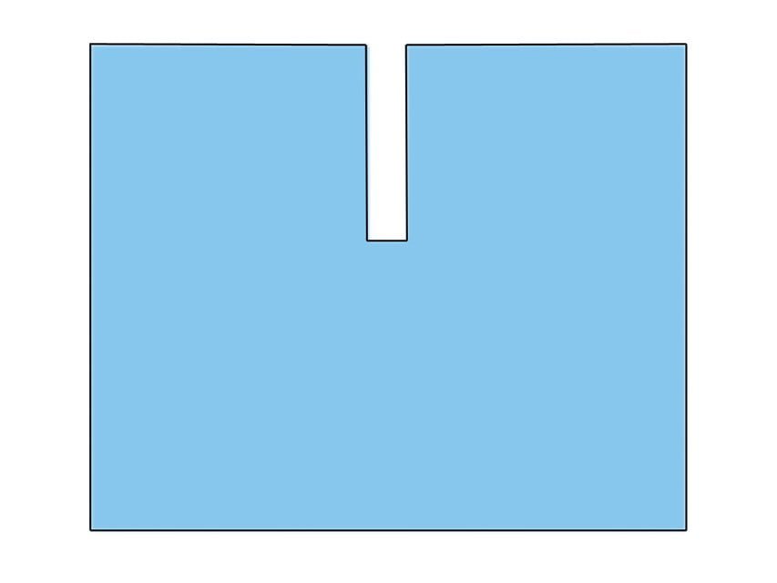 DRAPE 200x240 cm with adhesive U shape cut - sterile