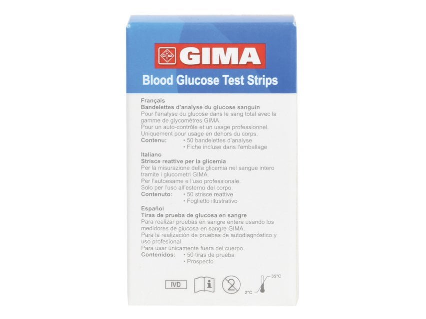 GLUCOSE STRIPS for Gima Glucose Monitor