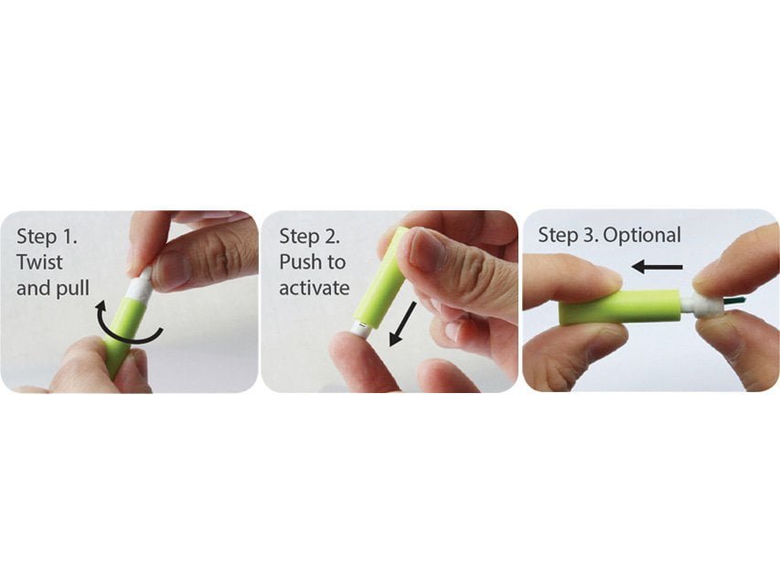 ROUND SAFETY NEEDLE 28G - automatic lancets