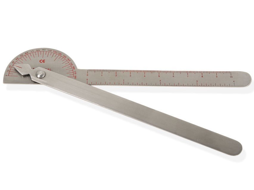 180° ROBINSON GONIOMETER 7" - stainless steel
