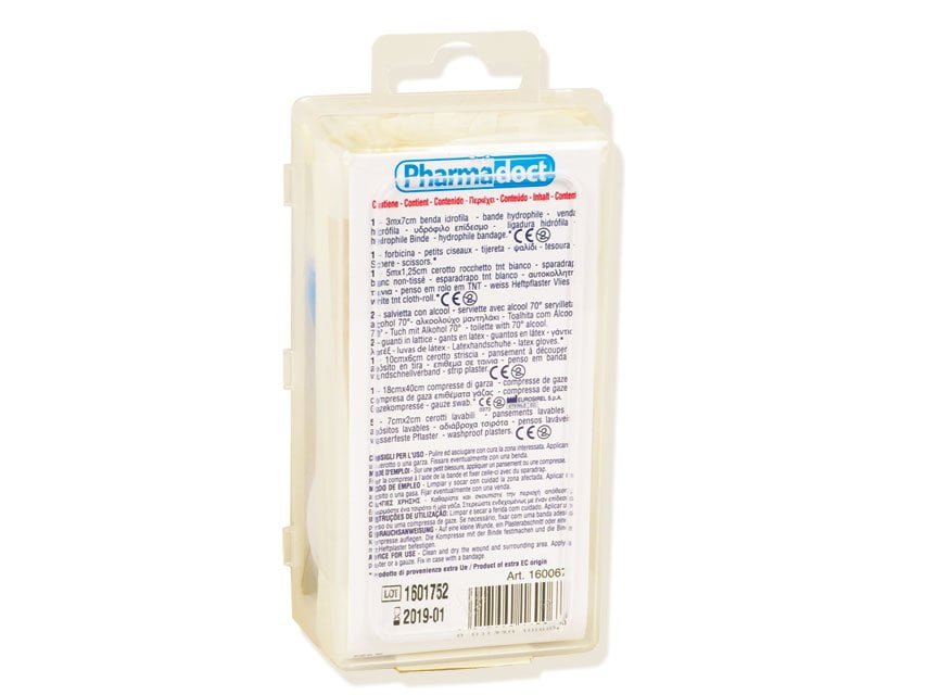 PHARMADOCT FIRST AID KIT - carton of 8 boxes with 8 different products