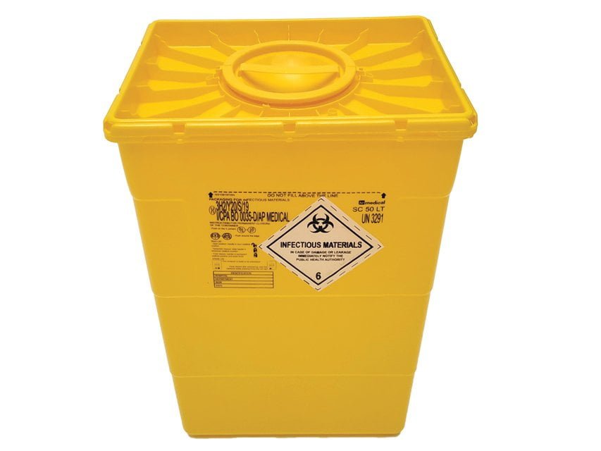 WASTE CONTAINER 50 l - double lid