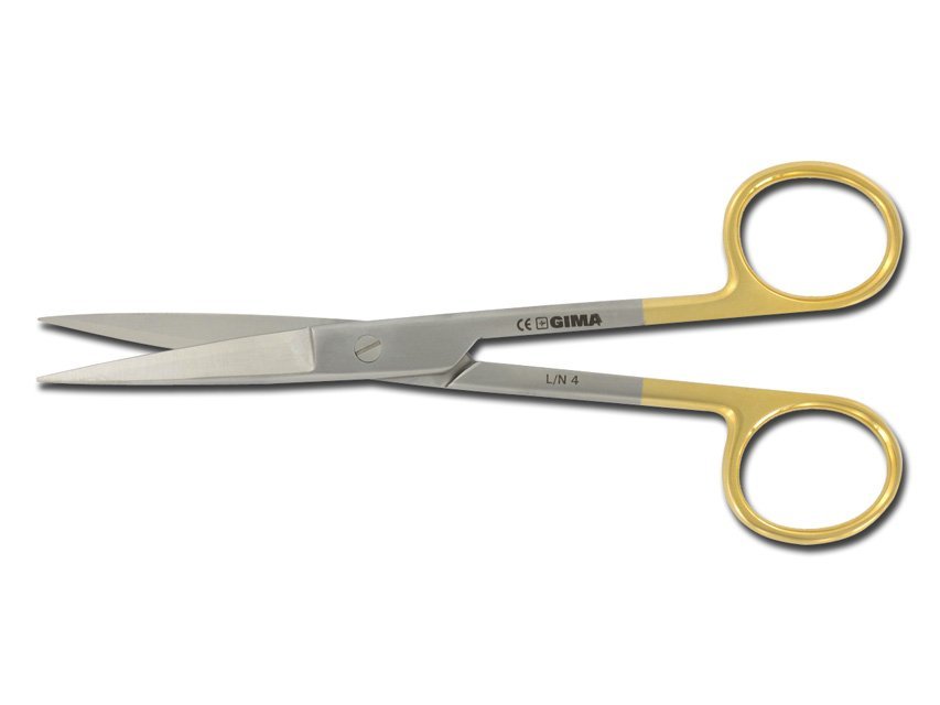 GOLD SCISSORS STRAIGHT SHARP/SHARP - 14.5 cm