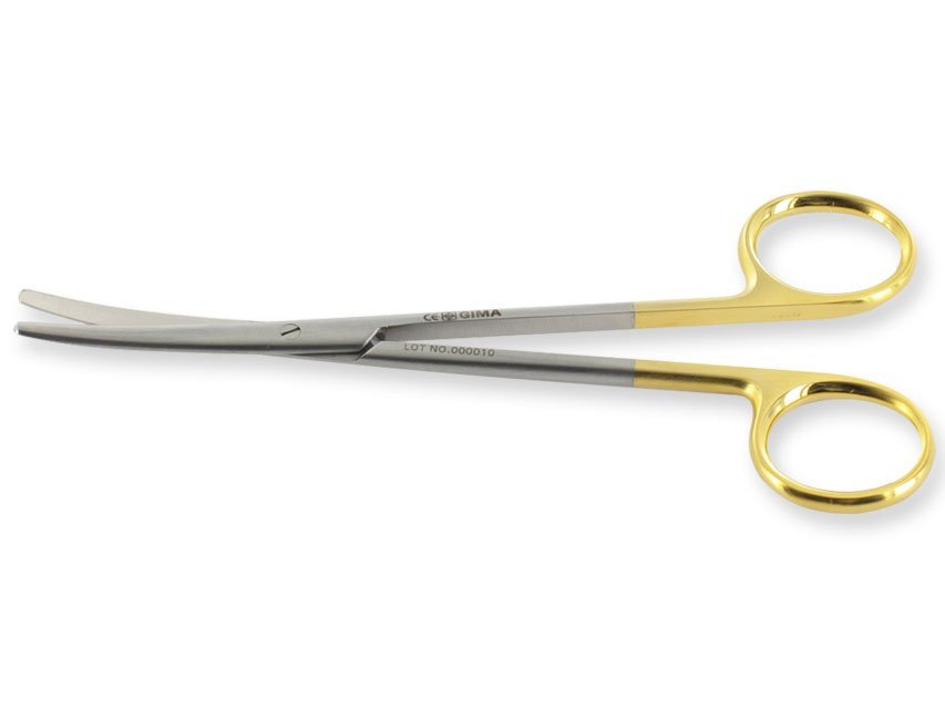 GOLD METZENBAUM SCISSORS curved - 20 cm