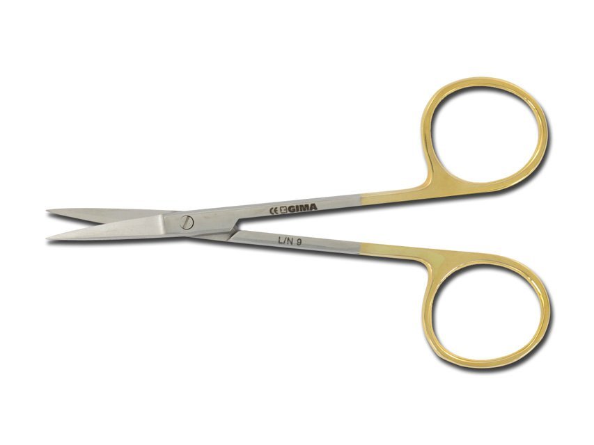 GOLD IRIS SCISSORS straight - 11.5 cm