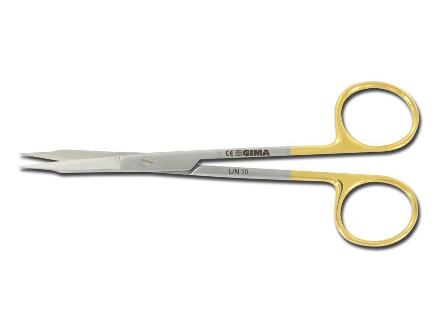 GOLD GOLDMAN FOX SCISSORS straight - 13 cm