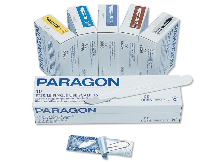 PARAGON DISPOSABLE SCALPELS N. 24 - sterile