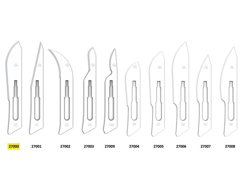 GIMA CARBON STEEL BLADES N. 10 - sterile