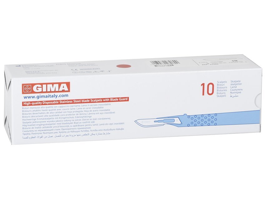 GIMA STD DISPOSABLE SCALPELS N. 24 - sterile