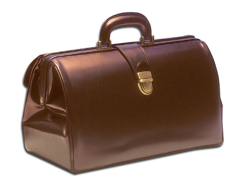 "SUPERTEXAS LEATHER" MEDICAL BAG - chestnut