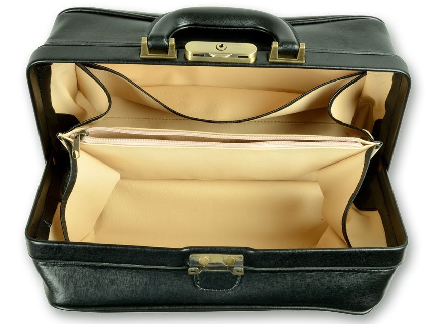 FLORIDA LEATHER BAG - black