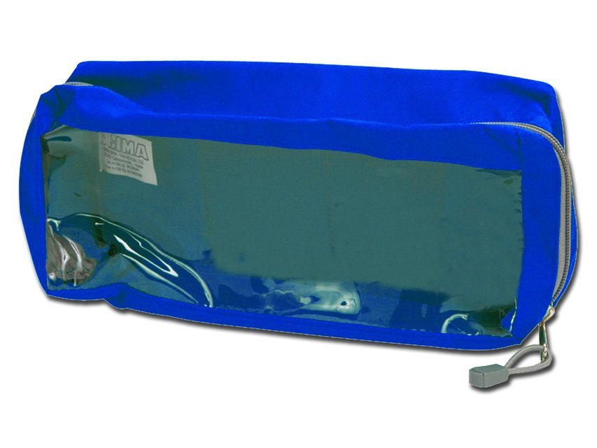 E2 RECTANGULAR BAG with window - blue