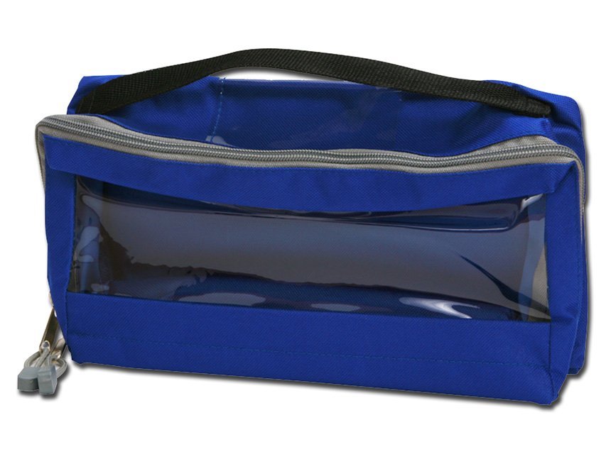 E3 RECTANGULAR BAG padded with window and handle - blue
