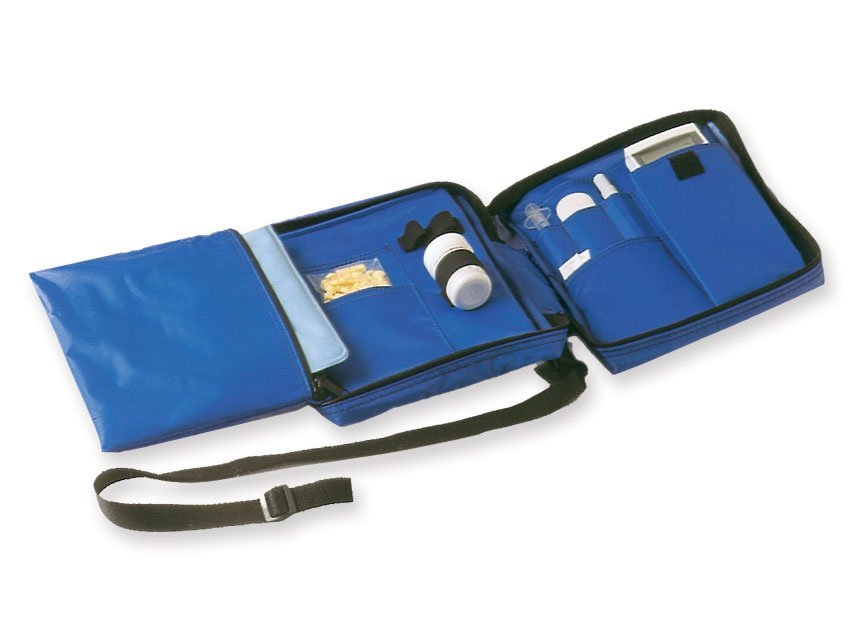 DIABETIC BAG empty - nylon blue