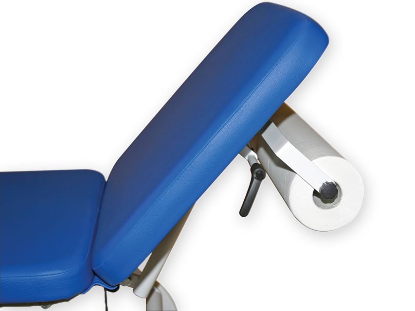 KING HEIGHT ADJUSTABLE EXAMINATION COUCH - blue