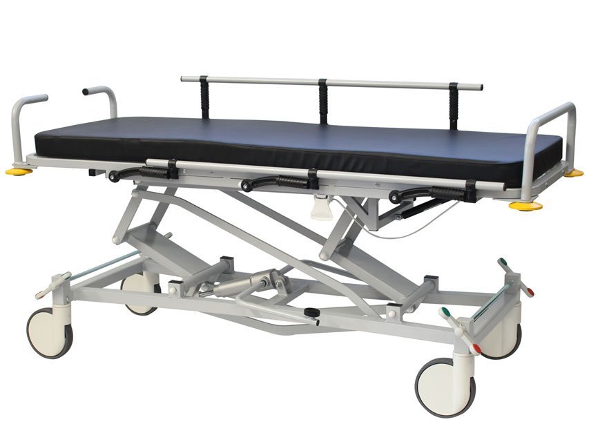 PROFESSIONAL HEIGHT ADJUSTABLE PATIENT TROLLEY with TR and RTR