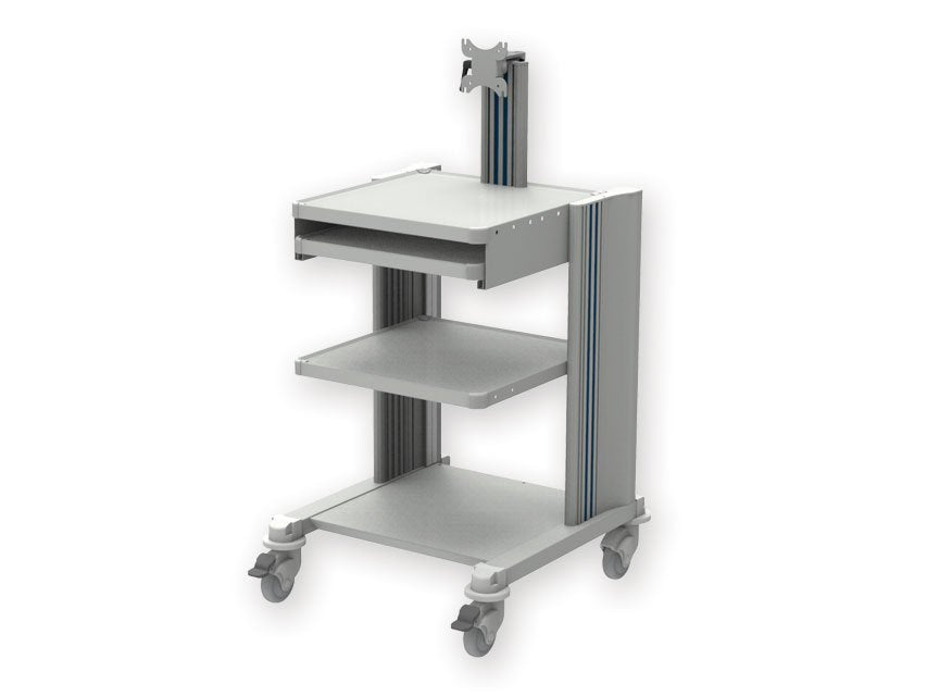 PRO CART - 2 shelves, keyboard, monitor support