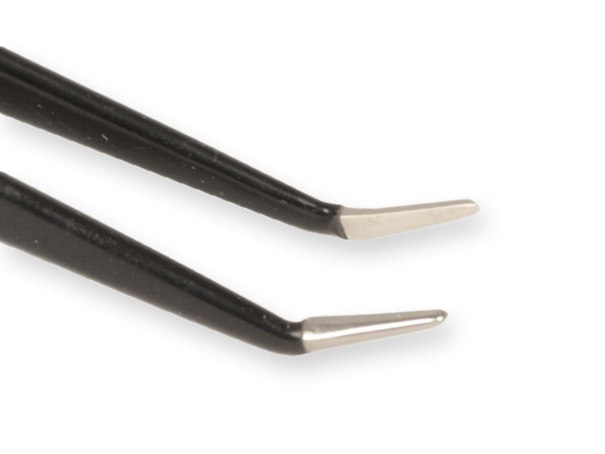 EU NON-STICK STRAIGHT FORCEPS 18 cm - angled 1 mm point
