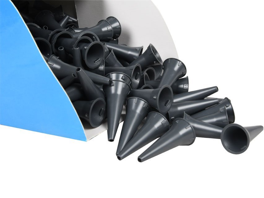 MINI EAR SPECULUM diam. 2.5 mm - grey - in dispenser