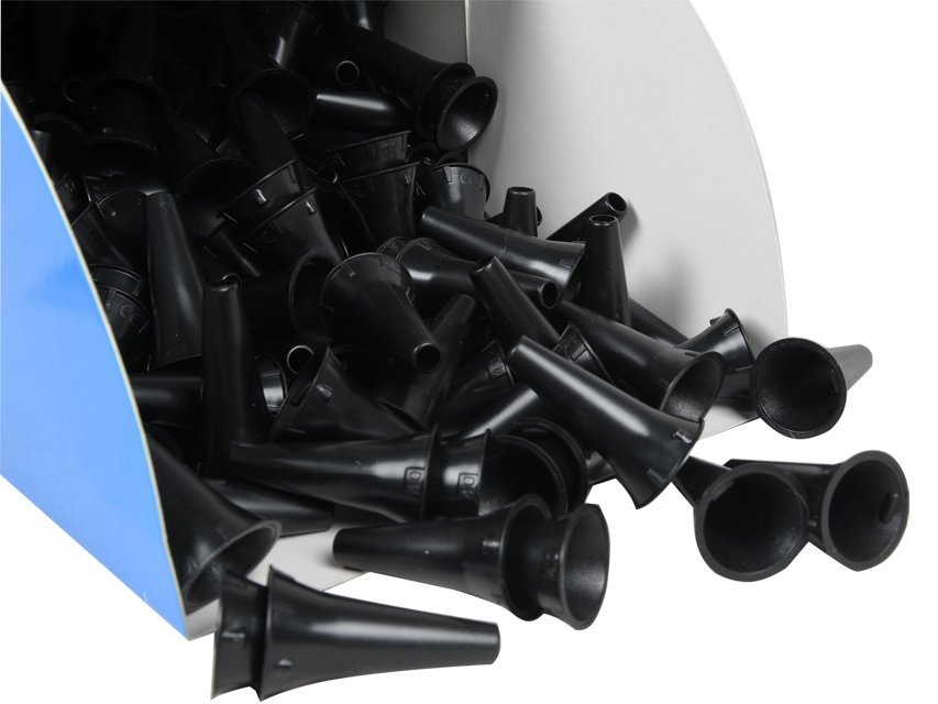 MINI EAR SPECULUM diam. 4 mm - black - in dispenser
