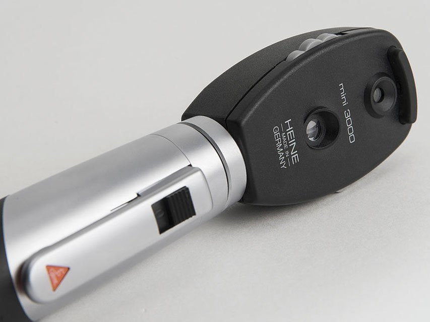 HEINE MINI 3000 F.O.OTO + OPHTHALMO SET - rechargeable handle - black