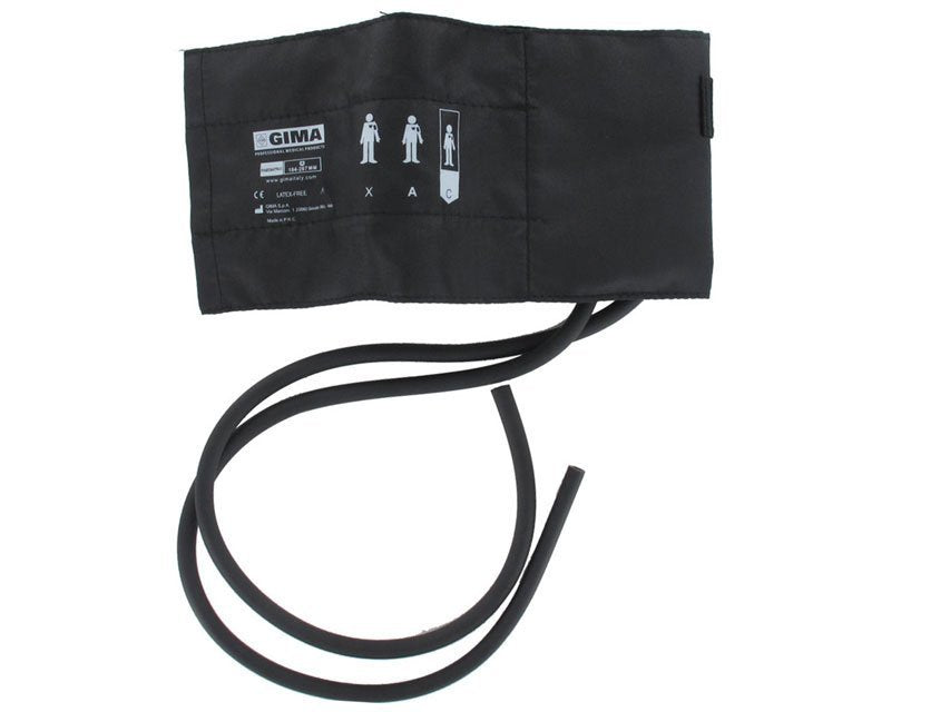 PAEDIATRIC CUFF + 2 TUBES BLADDER 35x11 cm - nylon black