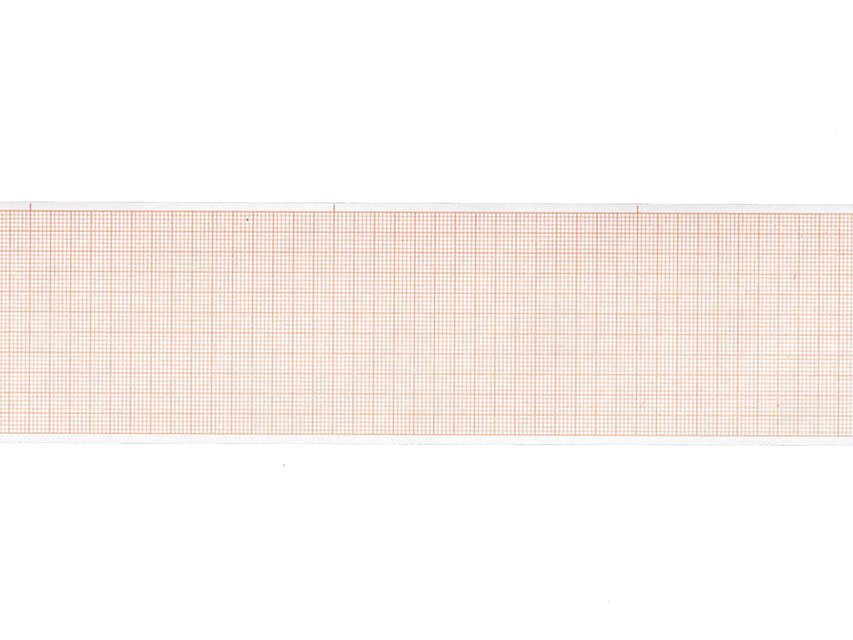 ECG thermal paper 60x30 mm x m roll - orange grid