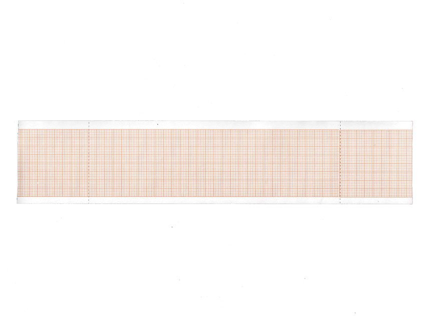 ECG thermal paper 50x25 mm x m roll - orange grid