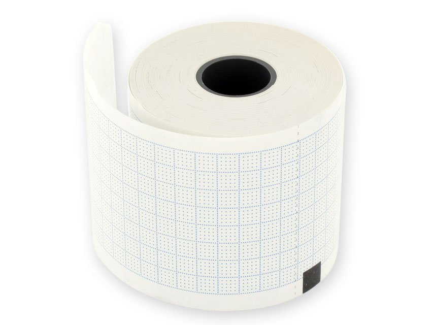 ECG thermal paper 50x30 mm x m roll - blue grid