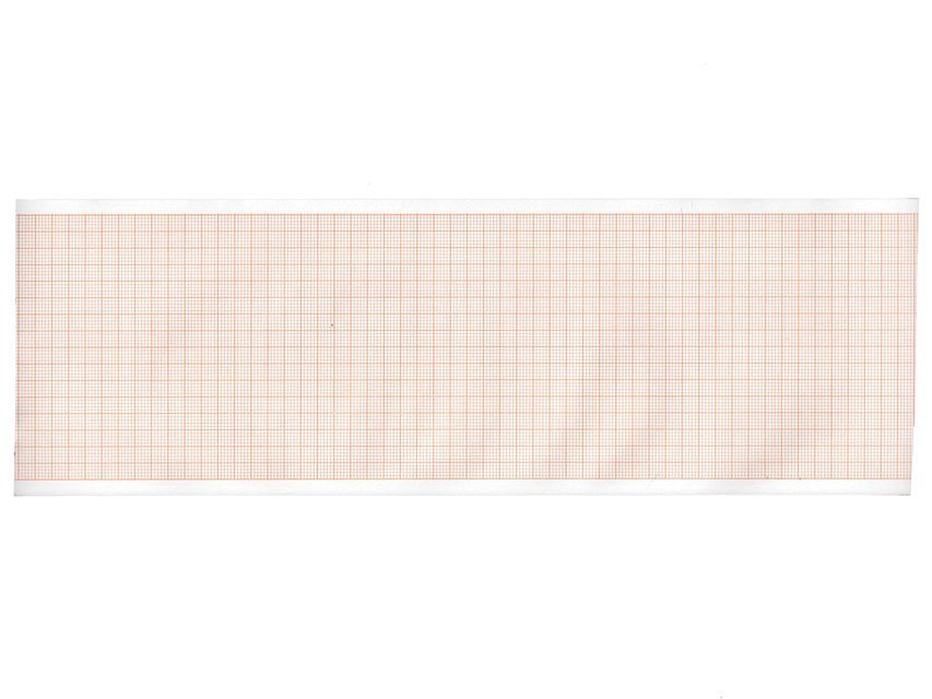 ECG thermal paper 90x28 mm x m roll - orange grid