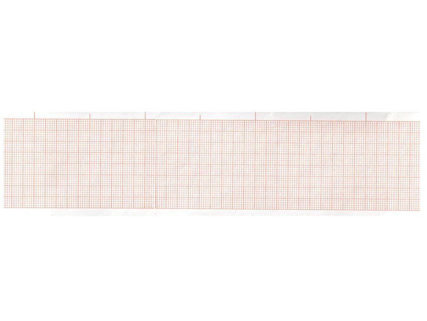 ECG thermal paper 50x30 mm x m roll - orange grid