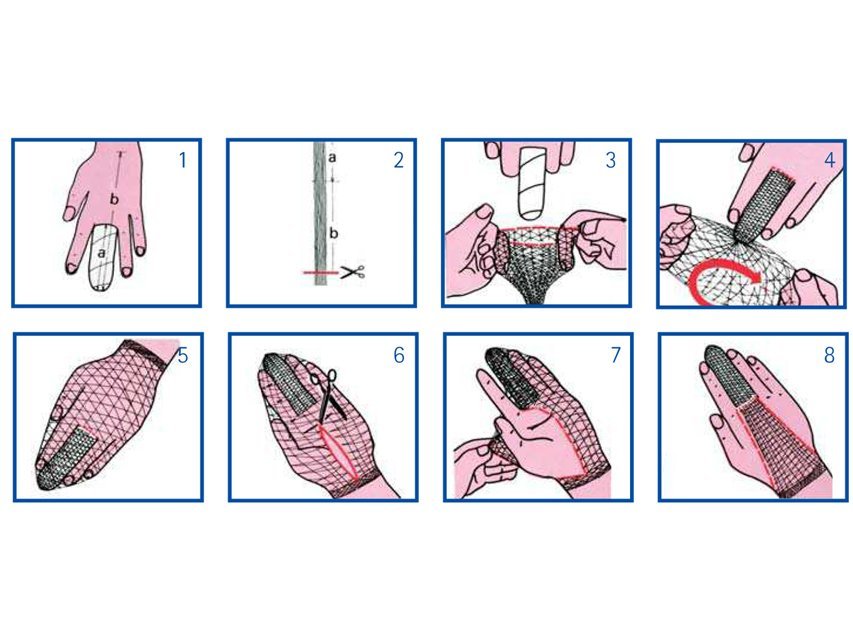 ELASTIC TUBULAR NETTING 1 for fingers