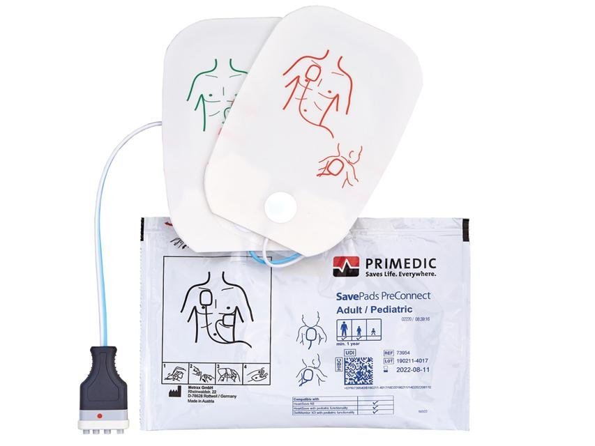 SAVE PADS PRECONNECT-SET adult/child minimum 1 year for HeartSave since S.N.739XXXXXXX