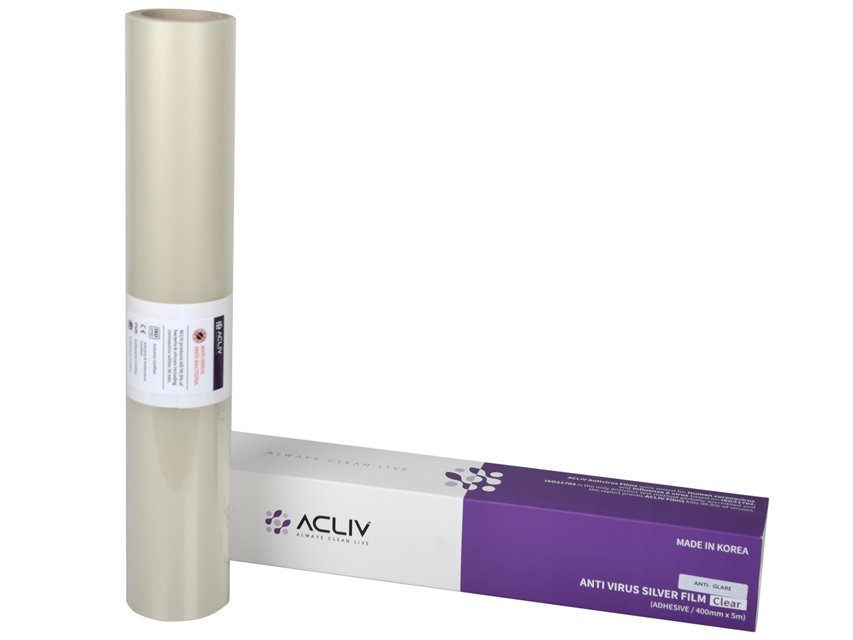 ANTIMICROBIAL ADHESIVE FILM 105 Mic - roll 5m x 400 mm