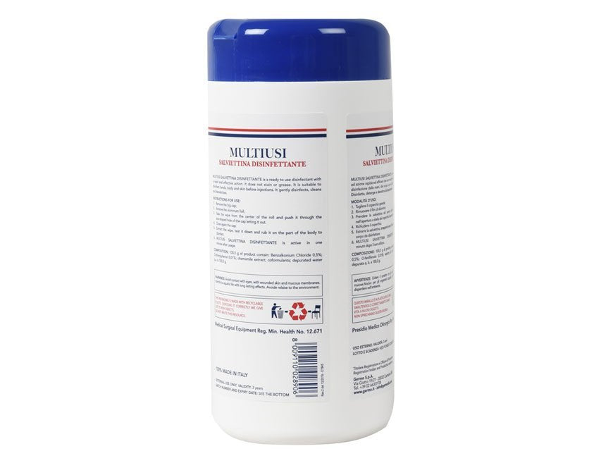 DISINFECTANT WIPES - tube of 100 wipes
