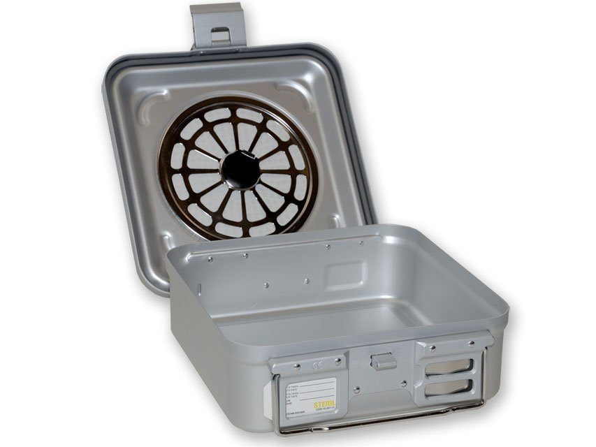 CONTAINER WITH FILTER small h 100 mm - grey