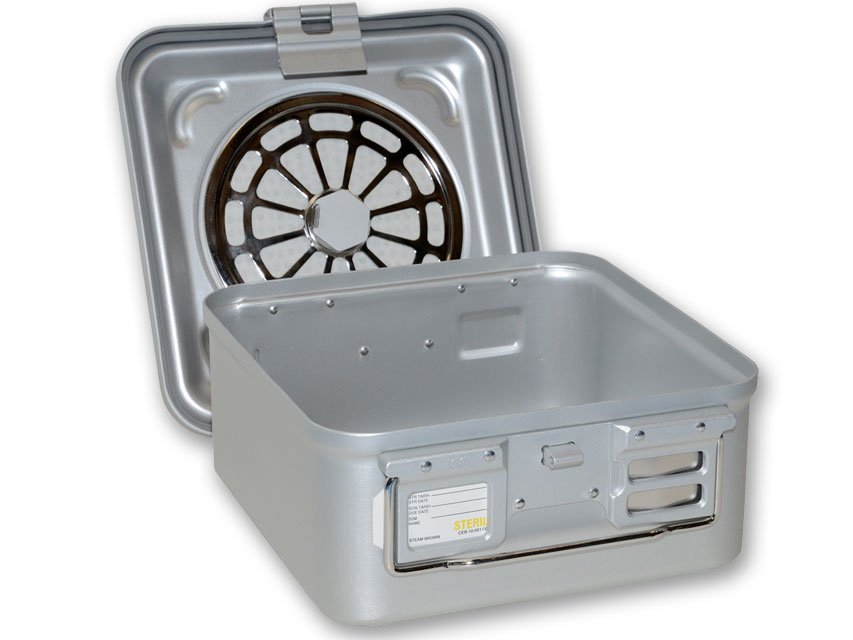 CONTAINER WITH FILTER small h 135 mm - grey