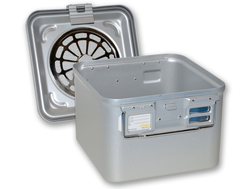 CONTAINER WITH FILTER small h 200 mm - grey