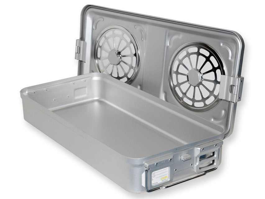 CONTAINER WITH FILTER large h 100 mm - grey
