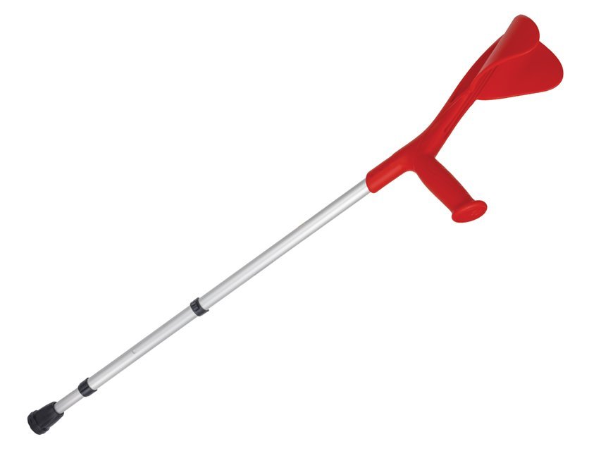 EVOLUTION CRUTCHES - red/gray