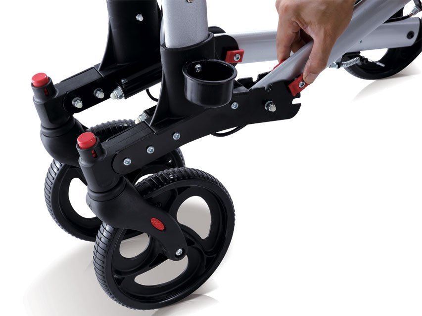 STYLISH ROLLATOR - foldable - silver