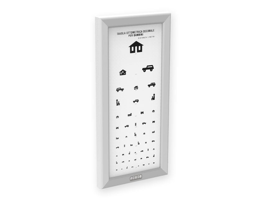 ULTRA SLIM LED OPTOMETRIC CHART - Children