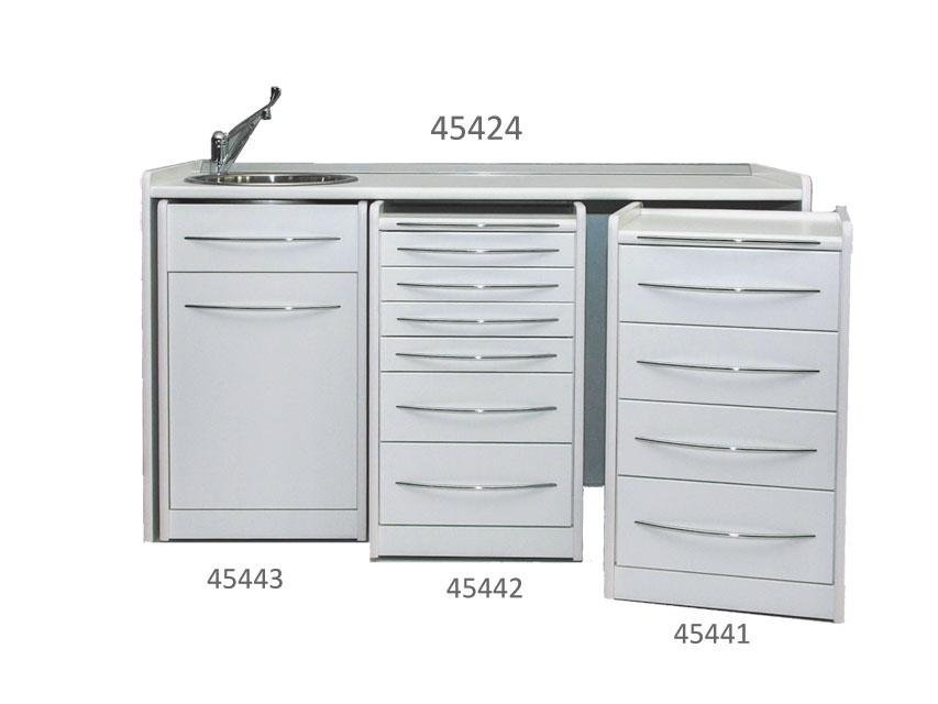 WORKTOP 156 cm - left washbasin
