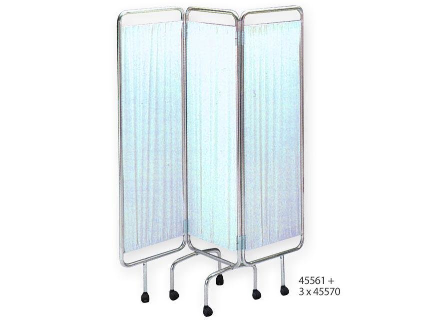 3 WING SCREEN with castors - without curtains
