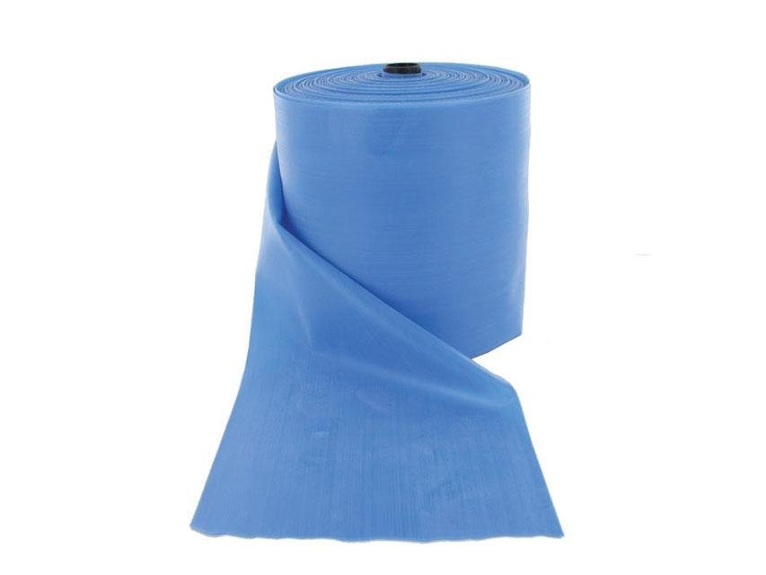 LATEX-FREE EXERCISE BAND 45 m x 14 cm x 0.35 mm - blue