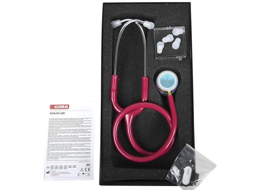 EVOLVE DUAL HEAD STETHO - multicolour head - Y raspberry