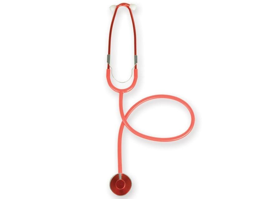 COLOURED TRAD STETHOSCOPE - red